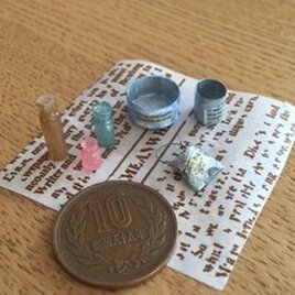 ミニチュア☆ジャンク缶＆小瓶