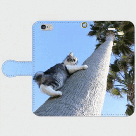 あまりん手帳型スマホケース【木登りが好き♪】＊受注製作＊iPhone Galaxy Xperia ARROWS AQUOSの画像