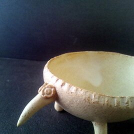 アリクイ君（仮名）　黄釉