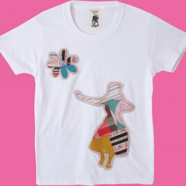 パッチワークのフラダンスTシャツ