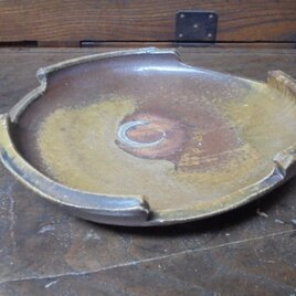 穴窯焼成　自然釉　茶懐石菓子皿の画像