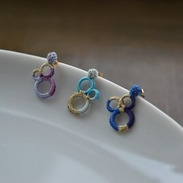 【k14gf】-片耳-まるwrap pierced earring【受注製作】の画像