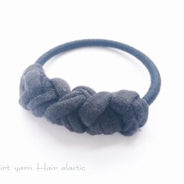 T-shirt yarn ヘアゴム（ブラック）