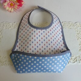 お食事エプロン♪マリン&ドット