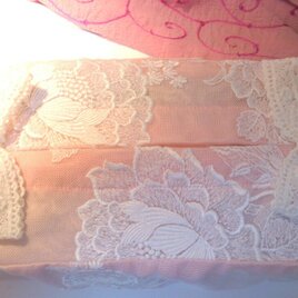 ティッシュボックスカバー０２・ピンク