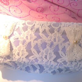 ティッシュボックスカバー０３・水色