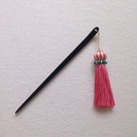 簪 ＊ 夏色タッセル ＊ ターコイズP