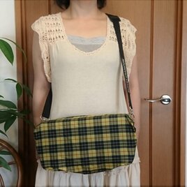 【レインカバー/黄色/タータンチェック】クランポン軽量コンパクトケース用（Buffet Crampon B クラリネット用）