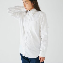 HANDROOM ボタンダウンシャツ ホワイト｜unisex 5sizeの画像