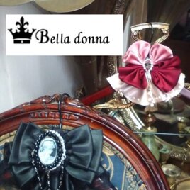 Bella donna 見せる木製ハンガー(^-^)カメオ調レースリボンの画像