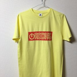 【Power on】Rocky's オリジナルTシャツ ライトイエローの画像