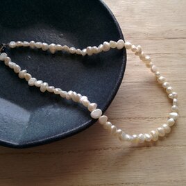 【再販】40cm✳淡水しんじゅ(6mm)のネックレス