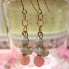 pink quartz x vintage beadsの画像