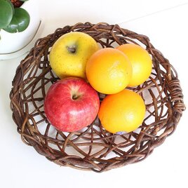 洋風・浅めの・あけびかご・バスケット　ハロウィン　クリスマス