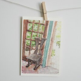 木の椅子 / postcard 2枚組の画像