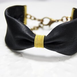 トナカイのRibbon Bracelet　シックブラックの画像