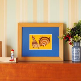 木はり絵「ファミリートラベル」