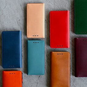 【カラーオーダー】ブッテーロのiPhone手帳型カバー■iPhone13mini 12mini SE ８/８s 各種対応