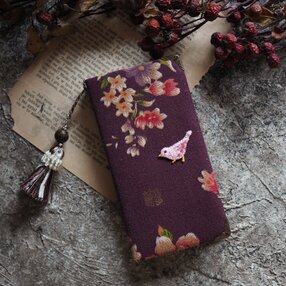 ★台湾花布★手帳型スマホケース(全機種対応)№36【受注製作】