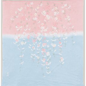 風呂敷　ふろしき　弁当箱包み　宇野千代　さくら　桜柄　紅枝垂れ桜　紅しだれ桜　レーヨン100％　68cm幅　春贈答品