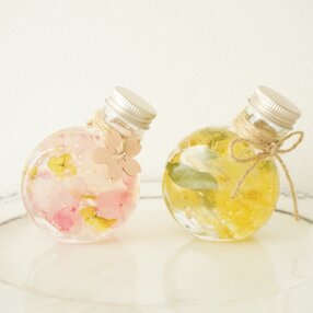 お家時間で楽しむ桜orミモザのハーバリウム〜ハンドメイドキット〜