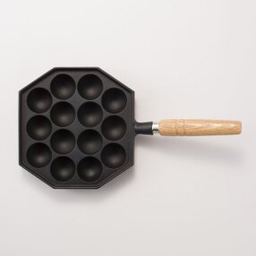 南部鉄器　たこ焼14穴（木柄付）