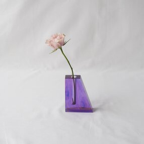 PRISM　フラワーベース　クリアパープル