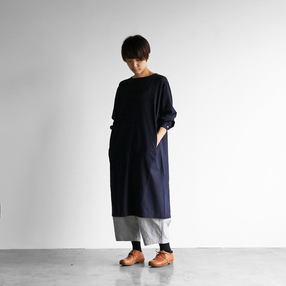 HUIS×yohakuドッキングワンピース（ダークネイビー）【レディス】HYU201