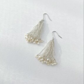SHINE（tassel）ピアス＆イヤリング／silver