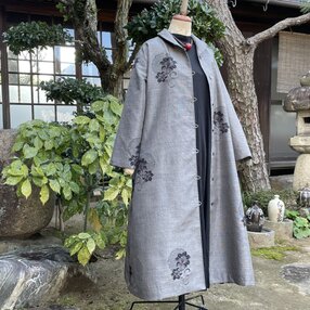 オックスフォードブルー ハンドメイド ジャケット コート - 毛皮/ファーコート