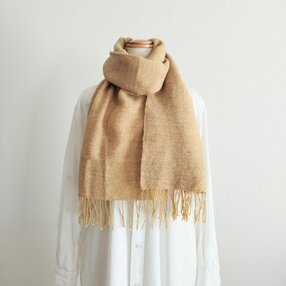 ざくろ染め/オーガニックコットンxウール ストール