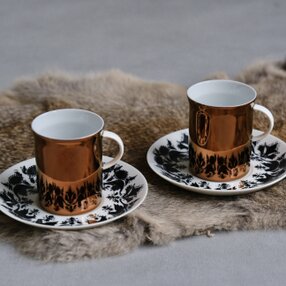 【Rosenthal】ドイツ製 /ヴィンテージ / デミタスカップ＆ソーサー / 2客セット