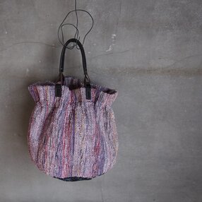 まとめ買い 手織り　ハンドメイド　一点物　手織りバック　バッグ　ラムネ ハンドバッグ