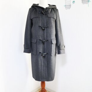 New【チャコールグレー】ウール素材ロングダッフルコート♥ | iichi