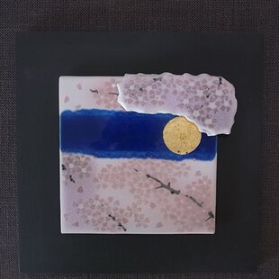 16×23㎝「優しい夕空」サムホール・油彩・原画 | iichi 日々の暮らしを