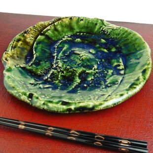 黒飴釉流しがけ中皿 【手仕事 民藝 和 陶器】 | iichi 日々の暮らしを