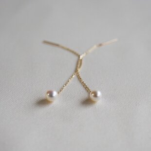 Pt900 プラチナ 0.08ct ワンポイント 天然ダイヤモンド ピアス 上品 