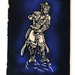 千手観音 A3サイズ切り絵 | iichi 日々の暮らしを心地よくする