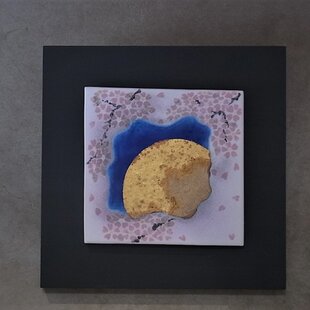 原画「掛け軸と石と盆栽がある床の間」F60・油彩 原画「掛け軸と石と盆栽がある床の間」F60・油彩画 | かいがの