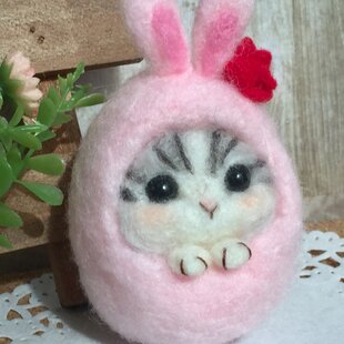 羊毛フェルトハンドメイド黒猫ちゃん | iichi 日々の暮らしを心地よく