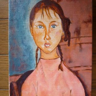 モディリアーニ「青い目の女」模写 | iichi 日々の暮らしを心地よく