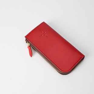 受注生産】コンパクトな3つ折り財布 Red | iichi 日々の暮らしを