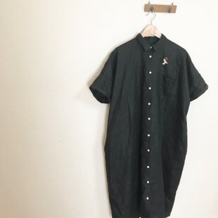 黒留袖 着物 リメイク ワンピース ドレス ロング 和洋折衷 洗える 化繊