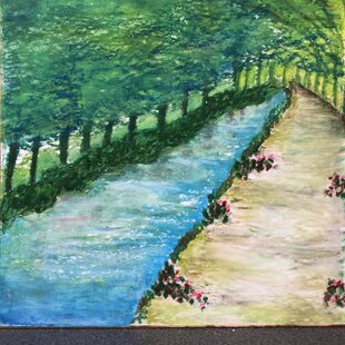 32×41㎝「夜のメリーゴーランド6」原画・油彩画・F6 | iichi 日々の