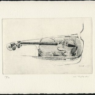猫・2024/銅版画(額あり） | iichi 日々の暮らしを心地よくする