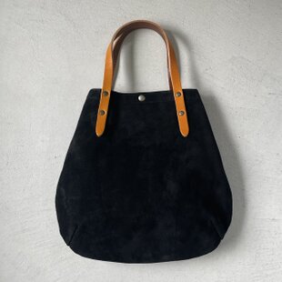 革と古布のパッチワークバッグ（パープルの革＋着物生地）01016-102