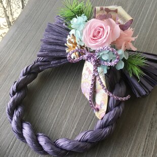 茜雲」wreath グレビレアゴールドとパンパスのリース ナチュラル