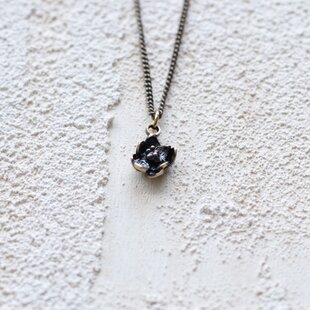 Swarovskiのシンプル一粒ネックレスSクリスタルホワイトパティナ 