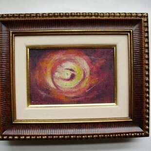油絵 原画【群青のトパーズ】あじさい 紫陽花 絵画 インテリア 額なし