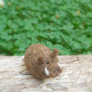 羊毛フェルト*～ ポメラニアン・オレンジ 犬～* | iichi 日々の暮らし